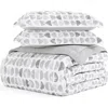 Homespun Premium Down Alternative Reversible Comforter Set In Gray