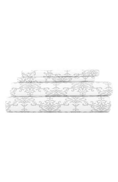 Homespun Premium Ultra Burst Of Vines Pattern 4-piece Bed Sheets Set