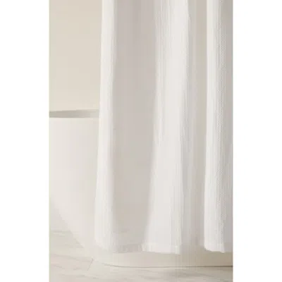 Homespun Shower Curtain In White