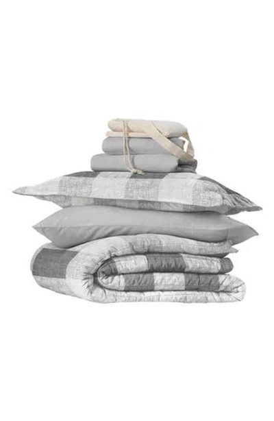 Homespun Ultimate College Essentials Bedding Bundle. In Gray