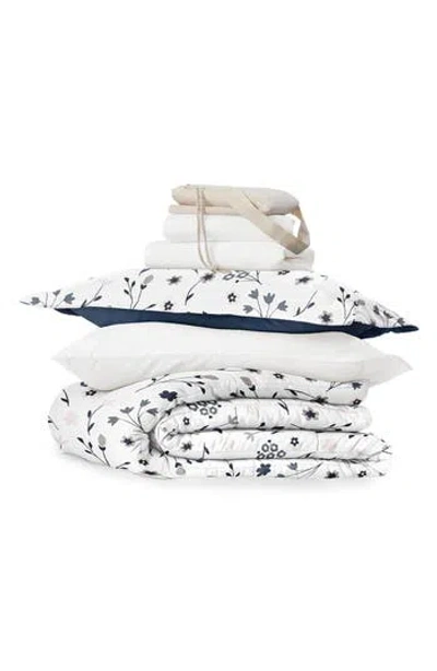 Homespun Ultimate College Essentials Bedding Bundle. In White