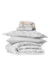 Homespun Ultimate College Essentials Bedding Bundle. In White