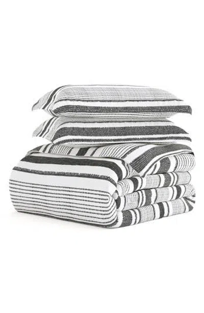 Homespun Ultra Soft 3-piece Duvet Cover Set In Gray