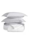Homespun Vintage Washed Cotton Duvet Cover & Sham Set In Gray
