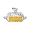 Homew Butterfly Handle Butter Dish With Lid And Knife