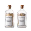 Homew Match Cloche Long Matches In Glass Jar Set Of 2, 100 Pc 4"