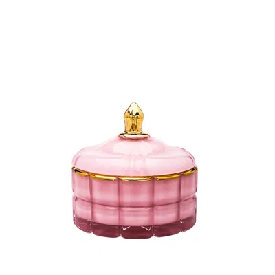Homew Short Cube Facets Jewelry Jar