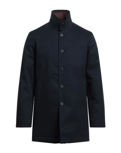 Homeward Clothes Man Coat Navy Blue Size Xxl Polyester