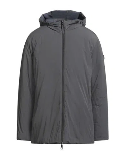 Homeward Clothes Man Jacket Charcoal Size L Nylon, Elastane In Gray