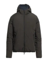 Homeward Clothes Man Jacket Dark Brown Size L Nylon, Elastane