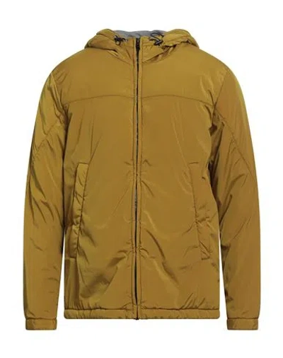 Homeward Clothes Man Jacket Mustard Size M Nylon In Yellow