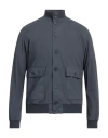 Homeward Clothes Man Jacket Slate Blue Size M Cotton, Elastane