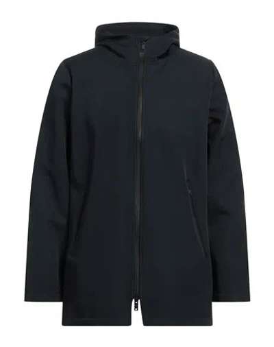 Homeward Clothes Man Overcoat & Trench Coat Midnight Blue Size L Polyester, Elastane