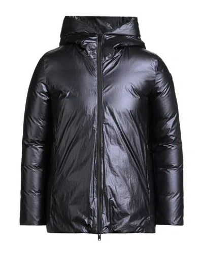 Homeward Clothes Man Puffer Dark Purple Size L Nylon In Blue
