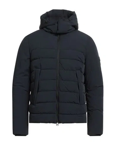 Homeward Clothes Man Puffer Midnight Blue Size S Nylon, Elastane