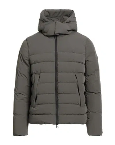 Homeward Clothes Man Puffer Military Green Size M Nylon, Elastane