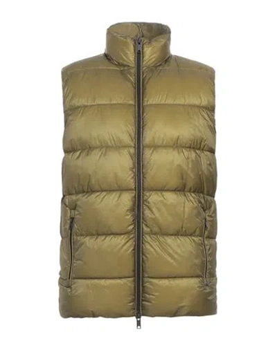 Homeward Clothes Man Puffer Military Green Size Xl Nylon In Green