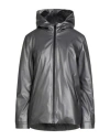 Homeward Clothes Woman Coat Gunmetal Size Xs Polyester, Polyurethane In Gray