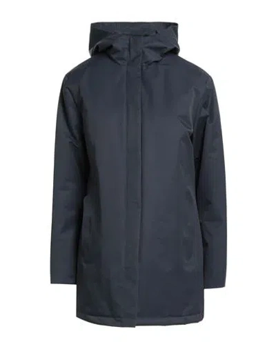 Homeward Clothes Woman Coat Midnight Blue Size Xl Cotton, Nylon