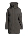 Homeward Clothes Woman Coat Military Green Size M Polyester, Elastane