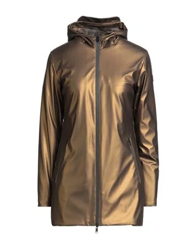 Homeward Clothes Woman Jacket Bronze Size S Polyester, Polyurethane In Brown