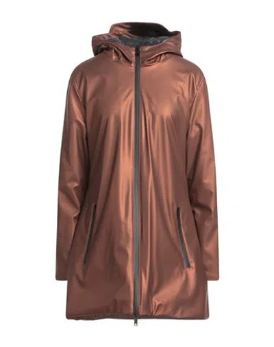 Homeward Clothes Woman Jacket Bronze Size Xl Polyester, Polyurethane In Yellow