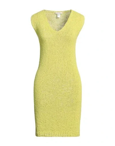 Homeward Clothes Woman Midi Dress Acid Green Size L Polyamide