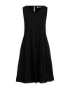 Homeward Clothes Woman Midi Dress Black Size 4 Cotton, Nylon, Elastane