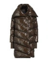 Homeward Clothes Woman Puffer Khaki Size Xl Nylon In Brown