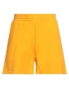 Homeward Clothes Woman Shorts & Bermuda Shorts Marigold Size M Cotton, Elastane In Yellow