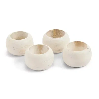 Homewear 4-pc. Napkin Rings In White