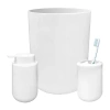 Homewear Back To College 3-pc. Bath Accessory Sets In White