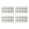 Homewear Bigelow Plaid 4-pc. Placemat In Blue