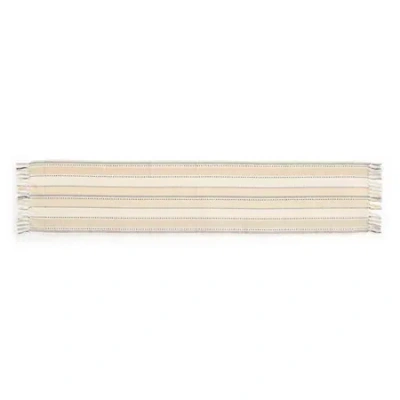 Homewear Black And White Stripe Table Runner In Multi