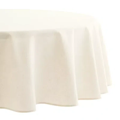 Homewear Bristol Round Tablecloth In White