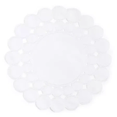 Homewear Bubble Round Placemat In White