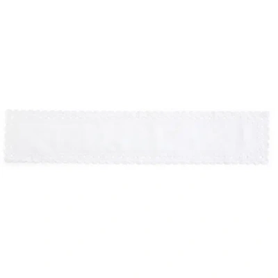 Homewear Bubble Round Table Runner In White