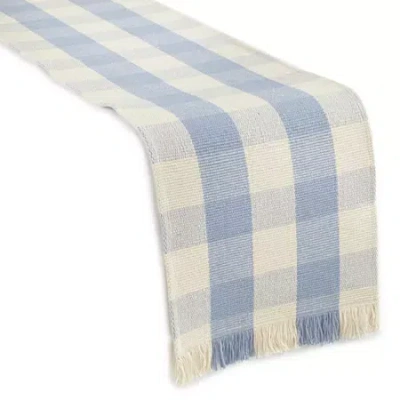 Homewear Buffalo Check Table Runner In Blue