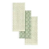 Homewear Double Cloth 3-pc. Kitchen Towel Set In Green