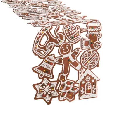 Homewear Gingerbread Table Runner In Brown