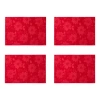 Homewear Holiday Red Jacquard Placemat In Red