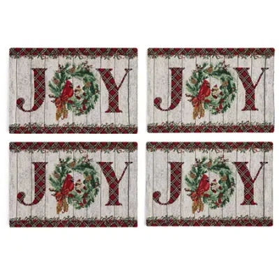 Homewear Joy 4-pc. Placemat In Multi