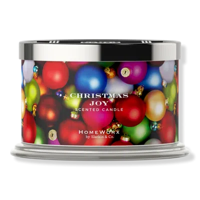 Homeworx Christmas Joy 4-wick Scented Candle In Multi