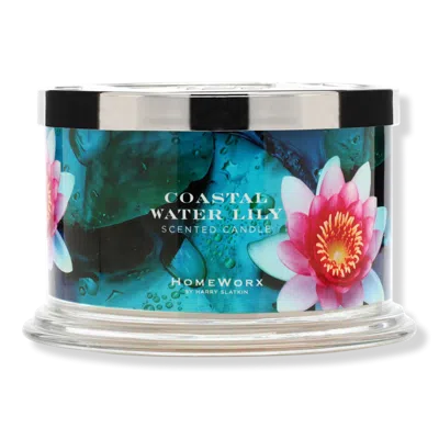 Homeworx Coastal Water Lily 4-wick Scented Candle In Multi