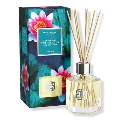 Homeworx Coastal Water Lily Reed Stick Diffuser
