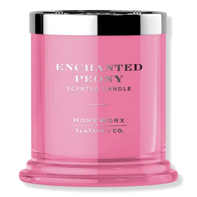 Homeworx Enchanted Peony 1-wick Scented Candle In Multi