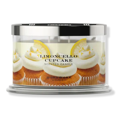 Homeworx Limoncello Cupcake 4 Wick Scented Candle In Multi