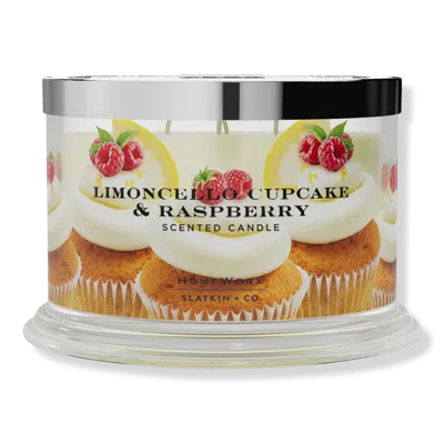 HOMEWORX LIMONCELLO CUPCAKE AND RASPBERRY 4-WICK SCENTED CANDLE