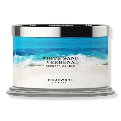 Homeworx White Sand Verbena 4-wick Scented Candle In Multi