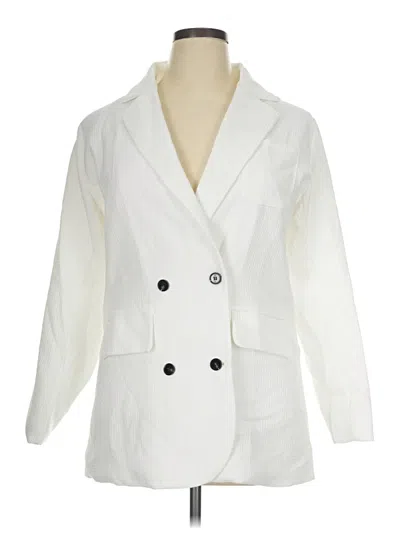 Pre-owned Homeyee Blazer Jacket In White